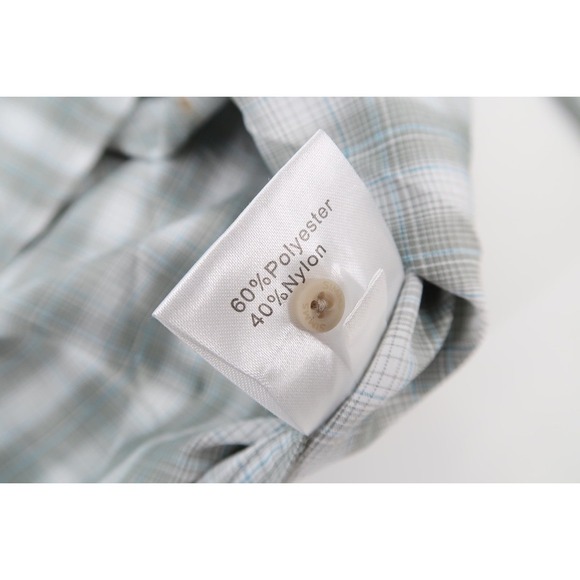 Simms Big Sky Long Sleeve XL Gray Plaid Vented Pearl Snap Western Shirt UPF 50 - Picture 5 of 12